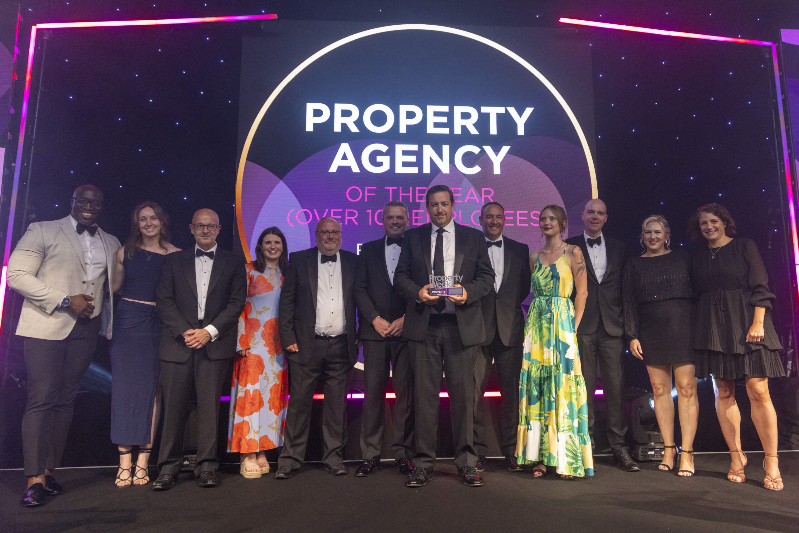 Rapleys wins Property Agency of the Year award (over 100 employees) at the Property Awards 2025